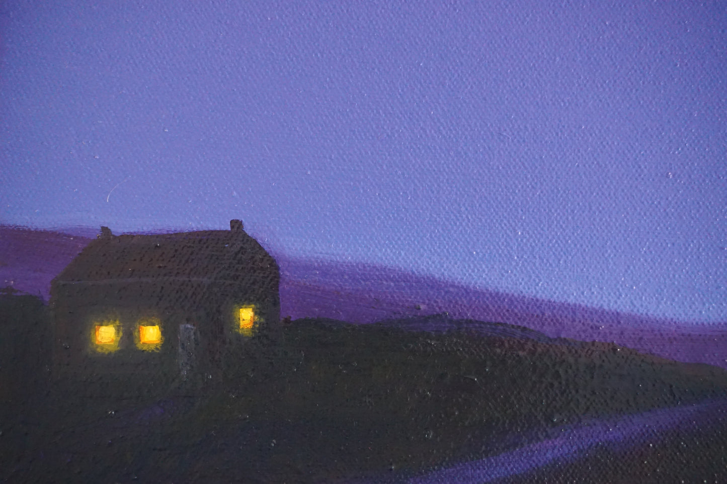 There was a sliver of moonlight