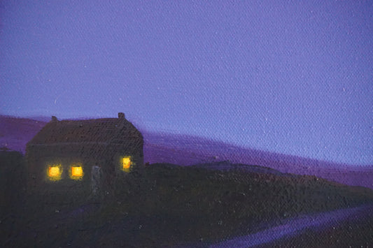 There was a sliver of moonlight